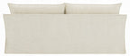 Acme LV02910-11 2 pc Shane beige linen like fabric sofa and love seat set flared arms skirted base