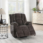 Acme LV02998 Pacay brown velvet fabric power lift recliner chair with heat and massage and USB charger