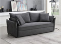 Acme LV03100 Irina gray linen like fabric sofa fold out sleep area