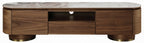 Acme LV03158 Willene walnut finish wood stone ceramic top mid century modern TV stand
