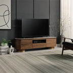 Acme LV03158 Willene walnut finish wood stone ceramic top mid century modern TV stand