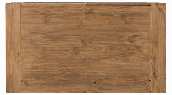 Acme LV03775 Harlan brown finish wood coffee table with 8 drawers rustic cube design