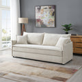 Acme LV03810 Elisea beige fabric sofa with fold out sleep area