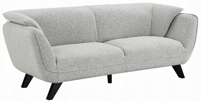 Acme LV04200-01 2 pc Nayeli light grey boucle fabric sofa and love seat set