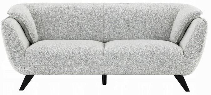 Acme LV04200-01 2 pc Nayeli light grey boucle fabric sofa and love seat set