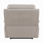 Acme LV04272 Chriki light grey polished microfiber power lift recliner chair with heat and massage