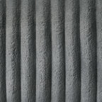 Acme LV04620-21 2 pc Lesley grey corduroy and velvet sofa and love seat set recliner ends