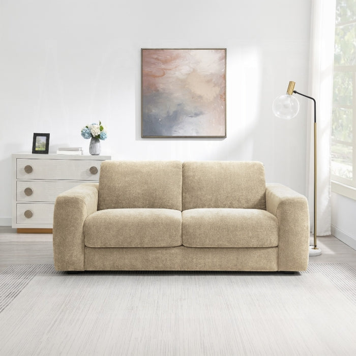 Chesney Beige Chenille Fabric Sleeper Sofa Bed – LV07064