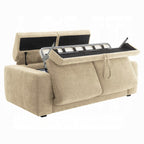 Chesney Beige Chenille Fabric Sleeper Sofa Bed – LV07064