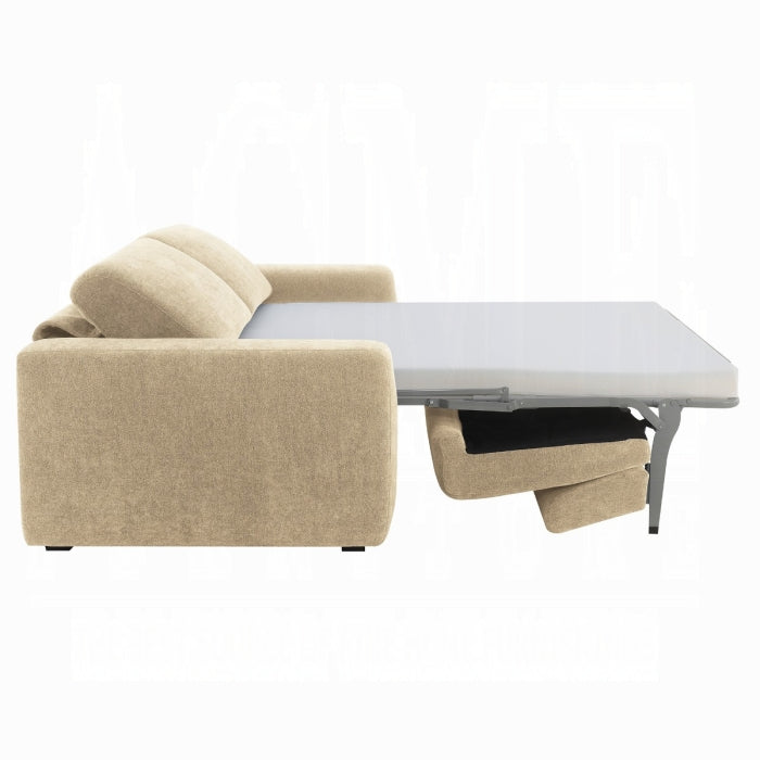 Chesney Beige Chenille Fabric Sleeper Sofa Bed – LV07064