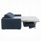 Chesney Dark Blue Chenille Fabric Sleeper Sofa Bed – LV07065