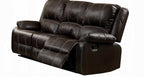 Acme LV52280-81 2 pc Zuriel brown leather gel sofa and love seat set with recliner ends