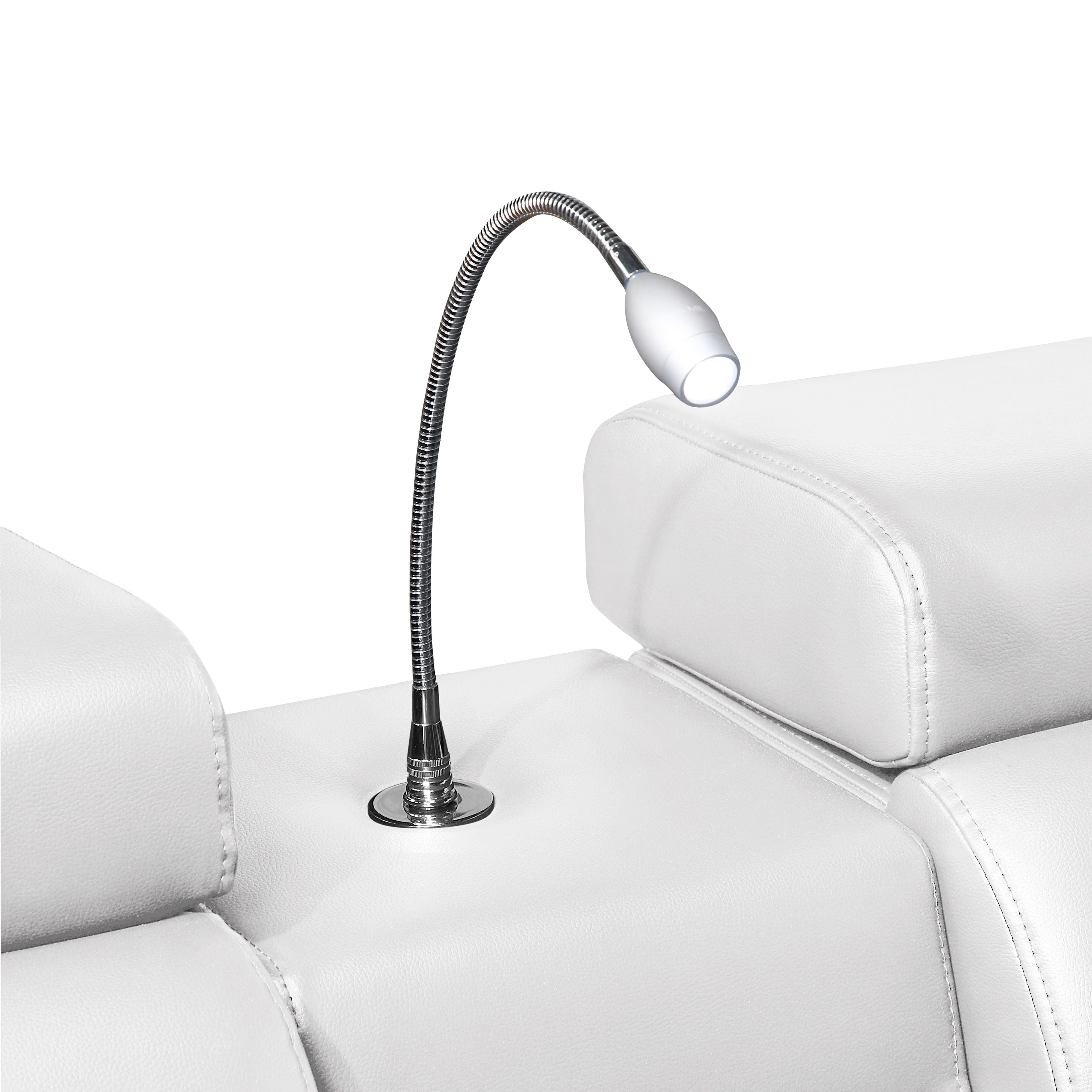 7 pc Nova ice faux leather power motion sectional sofa with pop up bar refrigerator bluetooth and LED