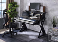 Acme OF00991 Inbox zero denah Annette black finish gaming table station music studio desk