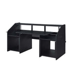 Acme OF00993 Inbox zero denah Annette black finish wood gaming table station music studio desk
