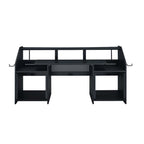 Acme OF00993 Inbox zero denah Annette black finish wood gaming table station music studio desk