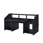 Acme OF00993 Inbox zero denah Annette black finish wood gaming table station music studio desk
