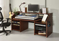 Acme OF00994 Inbox zero denah Annette black and natural finish wood gaming table station music studio desk