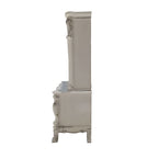 Acme OF01717 2 pc Dresden Bone white finish wood detailed carvings ornate office Hutch and credenza desk