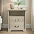 Amble Rustic Distressed Oak 2-Drawer Nightstand – SL7200AK-N