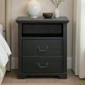 Amble Rustic Black 2-Drawer Nightstand – SL7200BK-N