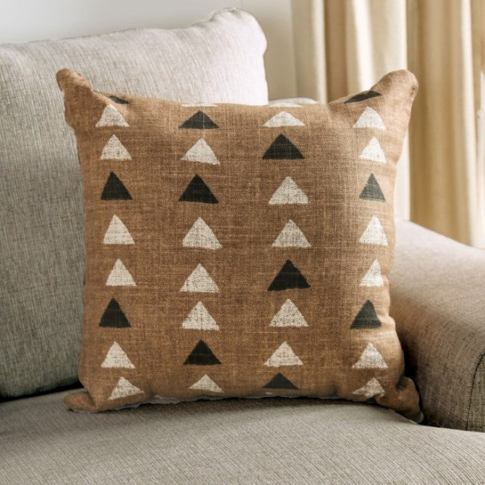 SM1214 2 pc New meadows sand woven fabric sofa and love seat set multi color throw pillows