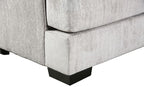 SM1249-SECT 3 pc Mayfield woven grey chenille fabric 164" large sectional sofa with chaise