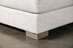 SM1251 2 pc Artesia natural quartzsite woven textured fabric 134" large sectional sofa with chaise