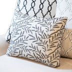 SM2201-TP 2 pc Lowell taupe fabric sofa and love seat set with set back sloped arms