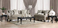 SM2668 2 pc Erzin light brown small weave chenille fabric sofa and love seat set