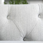 SM2671 2 pc Ornella lighy gray linen like fabric sectional sofa with chaise