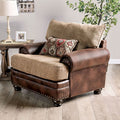 SM5148-CH Red barrel studio rumi reyna brown leatherette and chenille accent chair