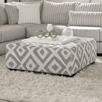 SM5171 3 pc Hermiston grey chenille fabric channel tufted back cushions large sectional sofa with chaise