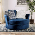SM5175-CH  Hokku designs Waldport navy blue microfiber fabric swivel chair