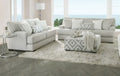 SM5177  2 pc Hermilly grey chenille fabric sofa and love seat set channeled fur throw pillows