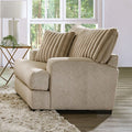 SM5193-CH  Louglin light brown chenille fabric channel padded backs accent chair