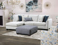 SM5402 2 pc Red barrel studio chepstow cream linen like fabric sectional sofa set with squared arms and chaise