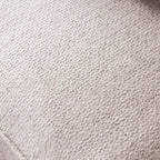 SM6090 2 pc Mossley ivory woven fabric sofa and love seat set english pleated arms and wooden bun feet