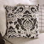 SM6090 2 pc Mossley ivory woven fabric sofa and love seat set english pleated arms and wooden bun feet