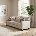 Harrow Linen Beige Fabric Sofa and Love Seat Set – SM6098-2PC