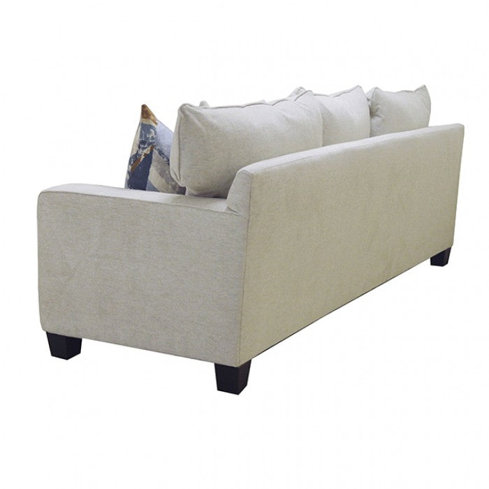 Harrow Linen Beige Fabric Sofa and Love Seat Set – SM6098-2PC