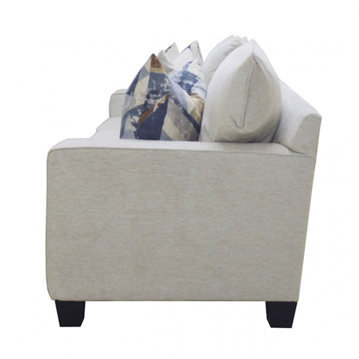 Harrow Linen Beige Fabric Sofa and Love Seat Set – SM6098-2PC