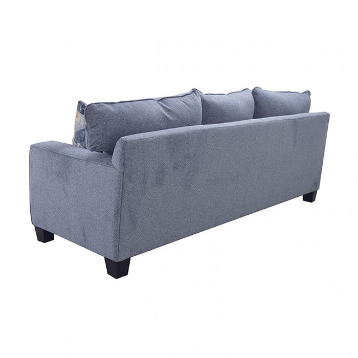 Thame Denim Blue Fabric Sofa and Love Seat Set – SM6099-2PC