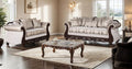 Catalonia Beige Fabric Traditional Sofa and Love Seat Set – SM6451