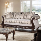 Catalonia Beige Fabric Traditional Sofa and Love Seat Set – SM6451