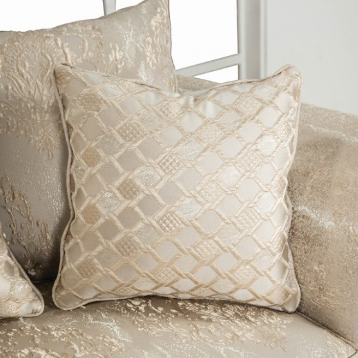 Huelva Beige Fabric Traditional Sofa and Love Seat Set – SM6452