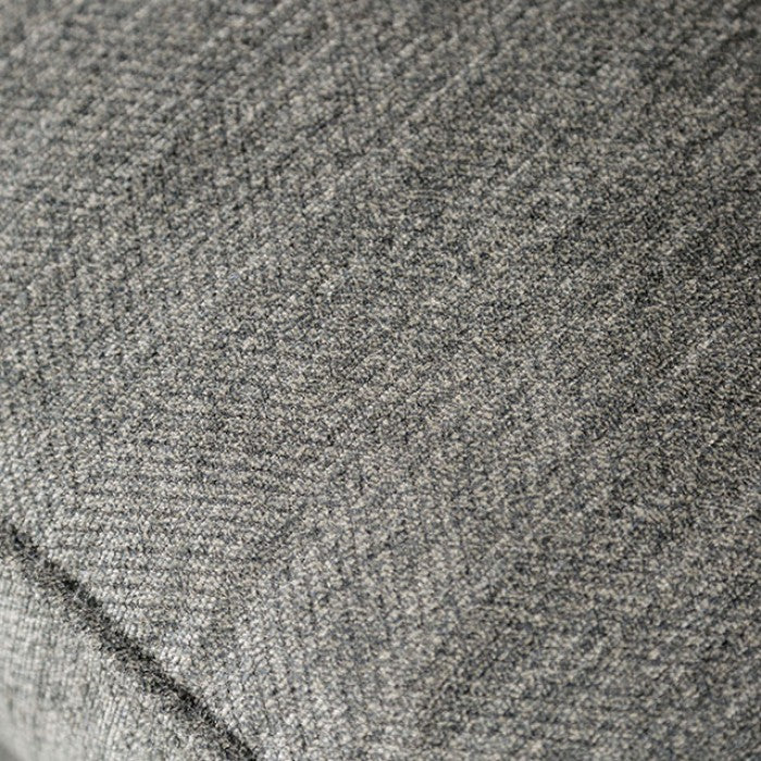 SM7750 2 pc Rosdorf park delgada graphite chenille fabric sofa and love seat set rounded arms