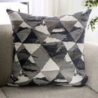 SM7756 2 pc Cassani light gray chenille fabric walnut wood trim traditional sofa and love seat set