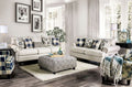 SM8101 2 pc Canora grey Mandalay nash ivory linen like fabric sofa and love seat set