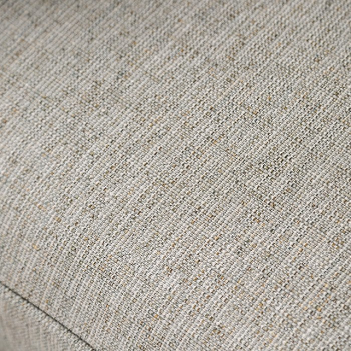 SM8193 2 pc A&J homes studio stephney grey linen like fabric sofa and love seat set sloped arms